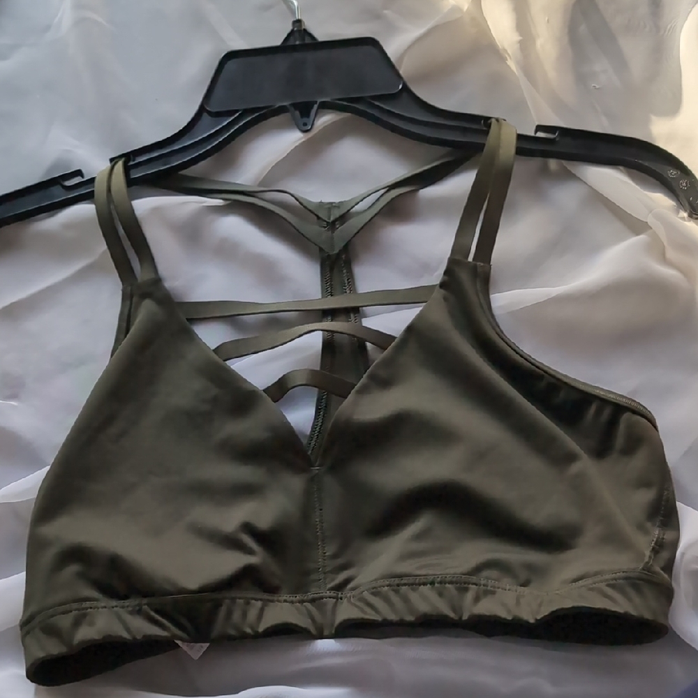Strappy Olive Bralette - Women Intimates & Sleepwear